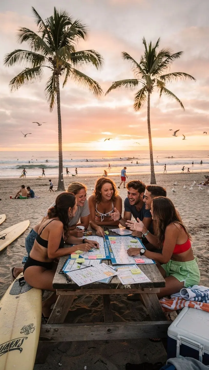 Zdjęcie lokalnych zabytków z informacjami o ich historii.